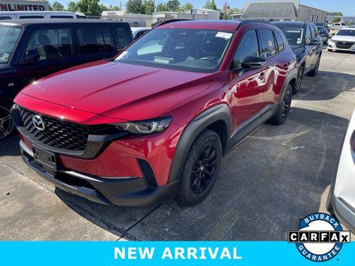 Soul Red Crystal Metallic 2025 Mazda CX-50 Hybrid Premium Package