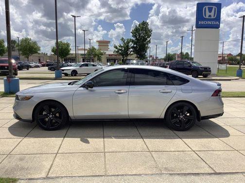 Solar Silver Metallic 2025 Honda Accord Hybrid Sport-L