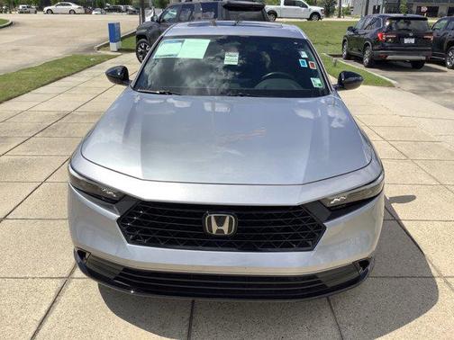 Solar Silver Metallic 2025 Honda Accord Hybrid Sport-L