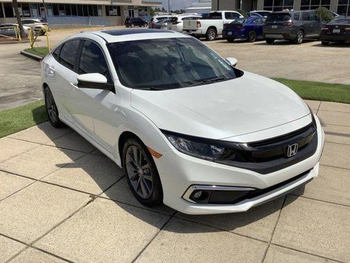 Platinum White Pearl 2019 Honda Civic EX-L