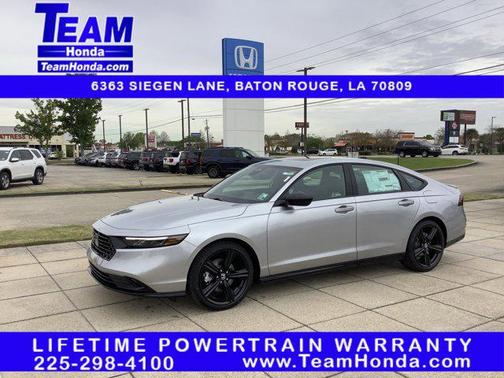 Solar Silver Metallic 2026 Honda Accord Hybrid Sport-L