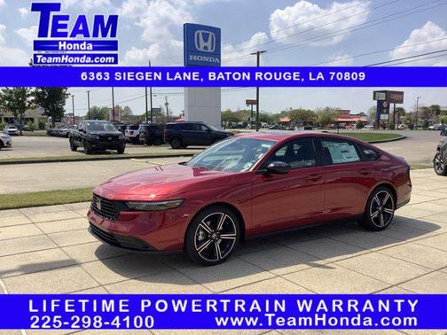 Radiant Red Metallic 2026 Honda Accord Hybrid Sport-L