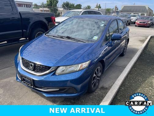Blue 2014 Honda Civic EX