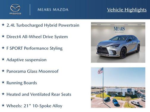 2023 Lexus RX 500h F SPORT Performance