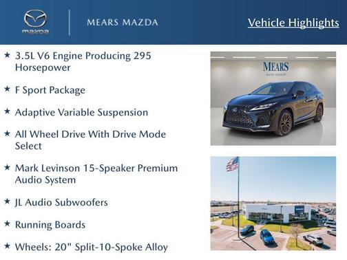 2020 Lexus RX 350 F SPORT Performance