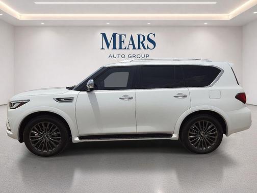 Moonstone White 2023 INFINITI QX80 SENSORY AWD