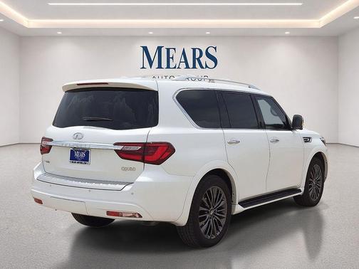 Moonstone White 2023 INFINITI QX80 SENSORY AWD