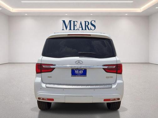Moonstone White 2023 INFINITI QX80 SENSORY AWD