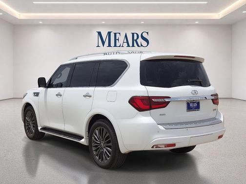 Moonstone White 2023 INFINITI QX80 SENSORY AWD