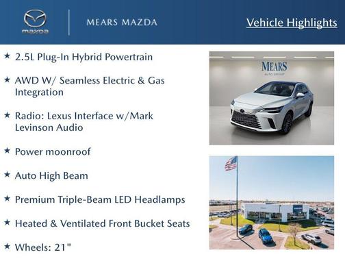 2024 Lexus RX 450h+ Base