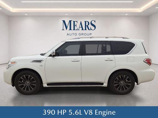 Pearl White Tricoat 2019 Nissan Armada Platinum