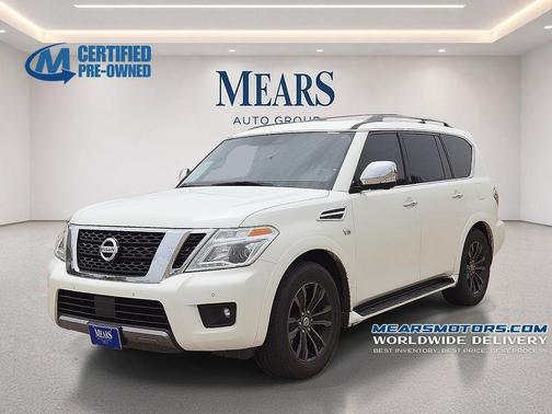 Pearl White Tricoat 2019 Nissan Armada Platinum