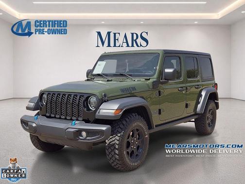 Sarge Green Clearcoat 2023 Jeep Wrangler 4xe Willys