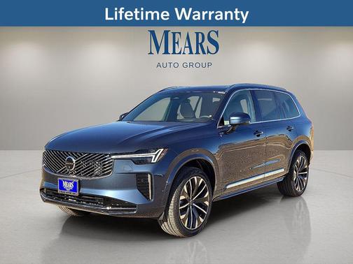 Denim Blue Metallic 2026 Volvo XC90 Ultra, B6 AWD Gas (mild hybrid), Gasoline, Bright, 7 Seats