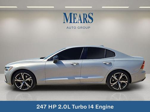 Silver 2024 Volvo S60 B5 Plus Dark Theme