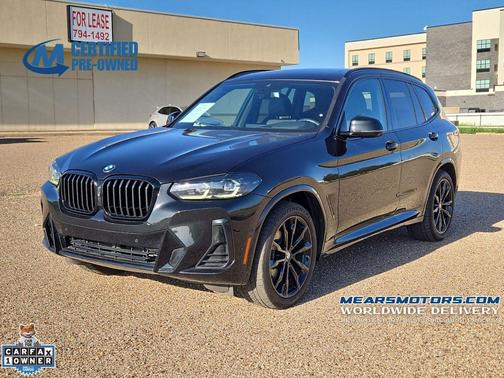 Black Sapphire Metallic 2023 BMW X3 sDrive30i