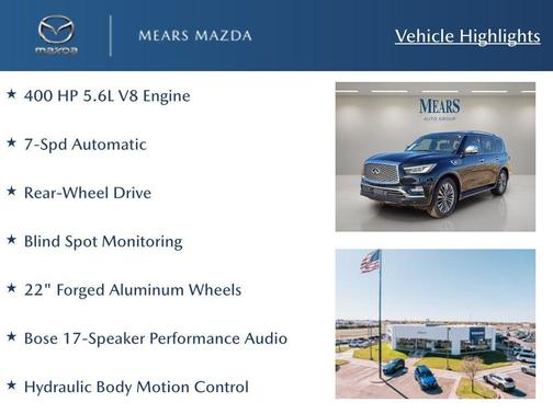 2021 INFINITI QX80 SENSORY