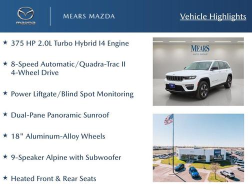 Bright White Clearcoat 2022 Jeep Grand Cherokee 4xe Base