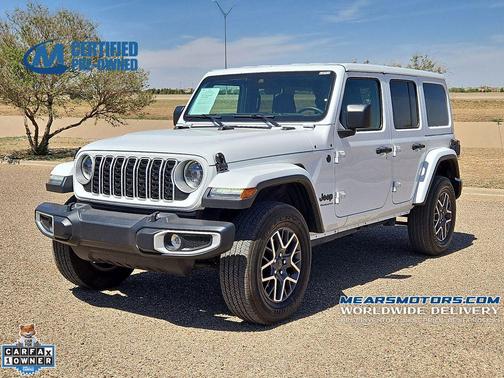 Bright White Clearcoat 2025 Jeep Wrangler 4-Door Sahara 4x4