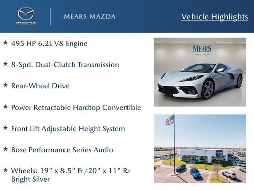 2020 Chevrolet Corvette Stingray w/3LT