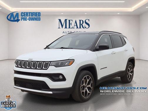 Bright White Clearcoat 2025 Jeep Compass Limited