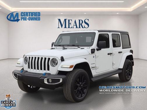 Bright White Clearcoat 2023 Jeep Wrangler 4xe Sahara
