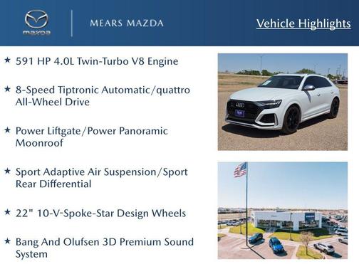 Glacier White Metallic 2022 Audi RS Q8 4.0T