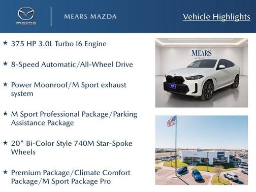 Alpine White 2026 BMW X6 xDrive40i