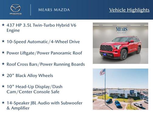 Supersonic Red 2026 Toyota Sequoia Platinum