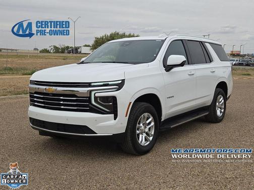 Summit White 2025 Chevrolet Tahoe LT