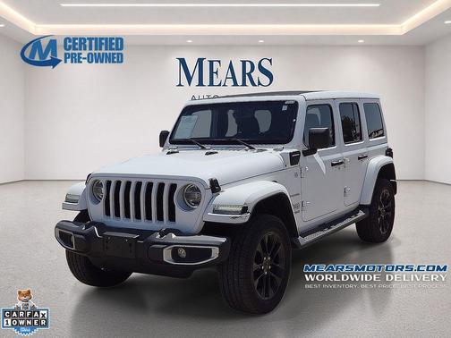 Bright White Clearcoat 2021 Jeep Wrangler Unlimited 4xe Sahara