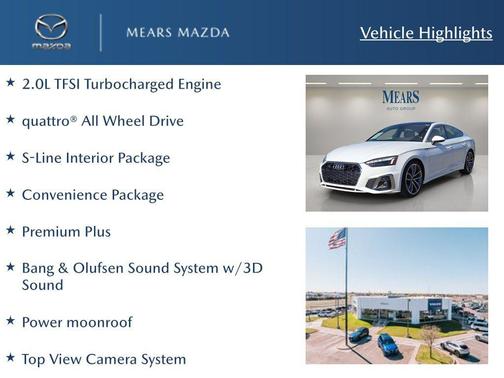 2023 Audi A5 Sportback 45 S Line Premium Plus