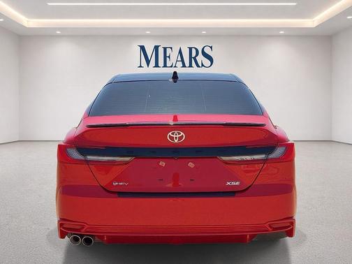 Supersonic Red/Midnight Black Metallic 2025 Toyota Camry XSE