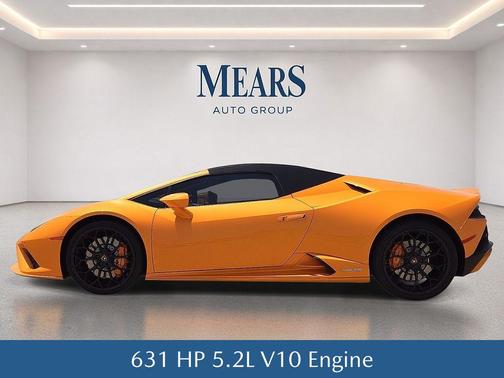 Orange 2021 Lamborghini Huracan EVO Spyder