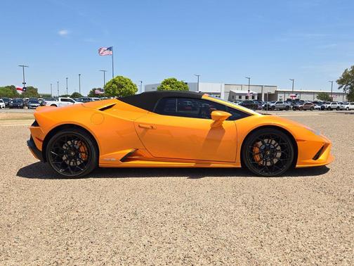 Orange 2021 Lamborghini Huracan EVO Spyder
