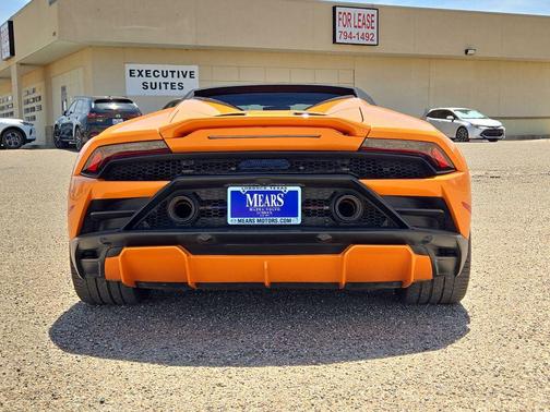 Orange 2021 Lamborghini Huracan EVO Spyder