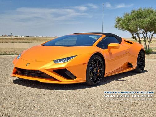 Orange 2021 Lamborghini Huracan EVO Spyder