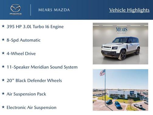 2024 Land Rover Defender 110 P400 X-Dynamic SE