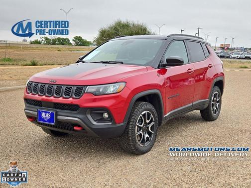 Red Hot Pearlcoat 2025 Jeep Compass Trailhawk
