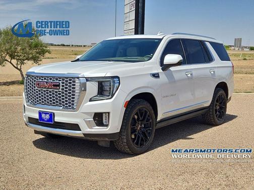 White Frost Tricoat 2023 GMC Yukon Denali