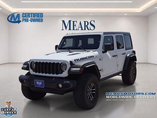Bright White Clearcoat 2024 Jeep Wrangler Rubicon