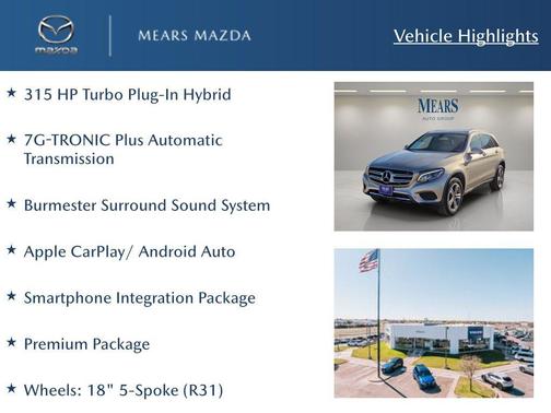 2019 Mercedes-Benz GLC 350e 4MATIC