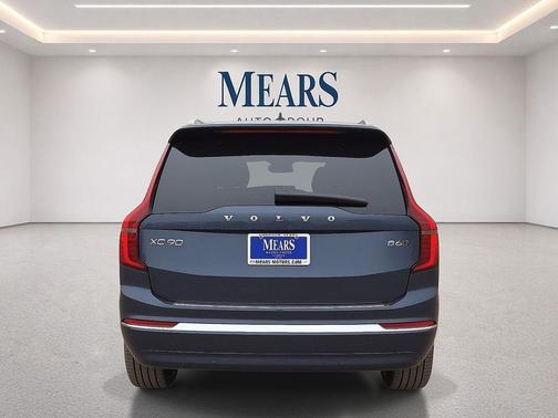 Denim Blue Metallic 2026 Volvo XC90 Plus, B6 AWD Gas (mild hybrid), Gasoline, Bright, 7 Seats