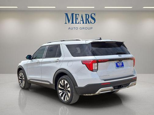 SPACE WHITE METALLIC 2025 Ford Explorer Platinum