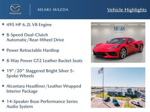 Torch Red 2025 Chevrolet Corvette Stingray w/3LT