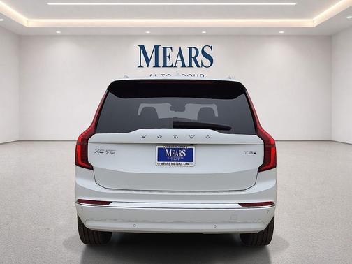 Crystal White Pearl 2026 Volvo XC90 Plug-In Hybrid Ultra, T8 AWD, Electric/Gasoline, Bright, 7 Seats