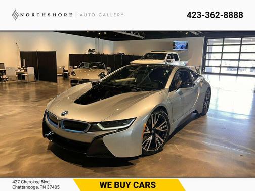 Ionic Silver Metallic w/BMW i Frozen Blue Accent 2014 BMW i8 PureImpulseRoad/HarmonKardonSound/NAV/HeadUpDisplay/HtdSeats