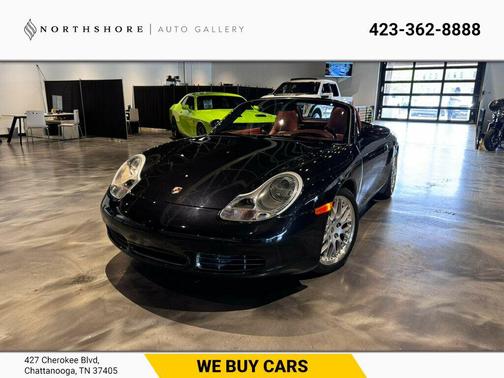 Basalt Black Metallic 2002 Porsche Boxster S/6SpeedManual/HtdSeats/PowerTop/XenonHeadLamps/RearDefroster