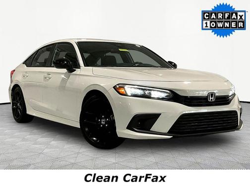 Platinum White Pearl 2023 Honda Civic Sport