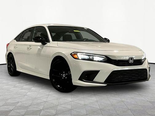 Platinum White Pearl 2023 Honda Civic Sport